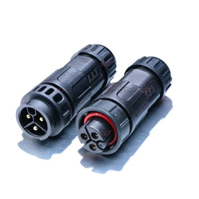 Plastic Electrical 3pin Wire Connector Cable Plug Ip67 Ip68 Waterproof Lighting 2 3 4 5 6 7 8 9 10 12 14 18pin Connector